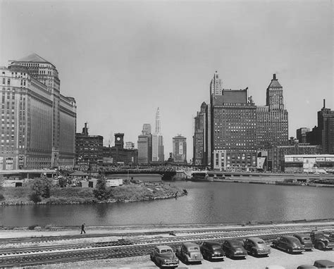 Chicago Skyline June 1947 Photograph By Chicago And North Western