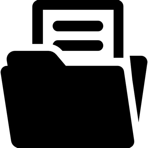 Vector Image Of Black Folder Icon Free Svg