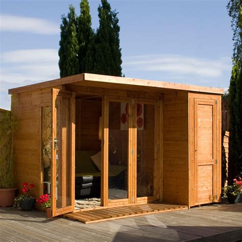 Mercia Garden Room With Side Shed Size 12x8 Uk Garden