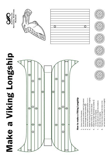 Viking Longboat Template Printables Printable World Holiday