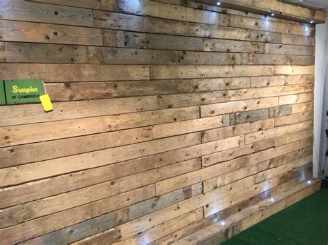 Reclaimed Rustic Pallet Wood Wall Cladding 1 Sq M £1899 Rustic
