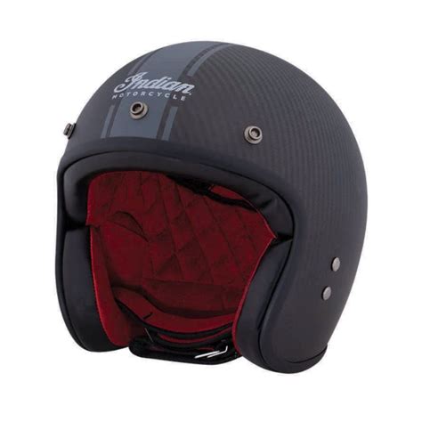 Open Face Carbon Fiber Retro Helmet With Stripes Nr Moto Co Shop