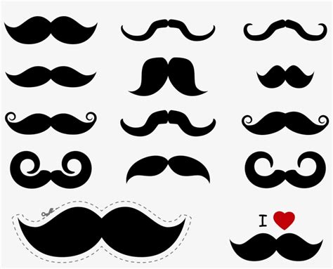 Download Transparent Moustache Png Free Download Mustache Vector Free
