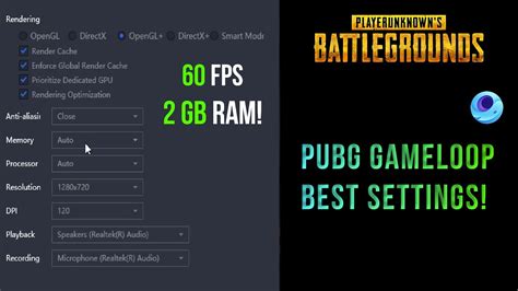 Pubg Best Setting For Low End Pc Gameloop Emulator Fps P YouTube