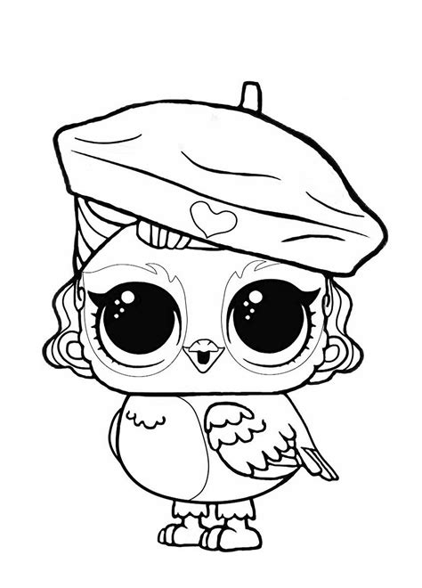 Download Doll LOL owl - Coloring pages for you