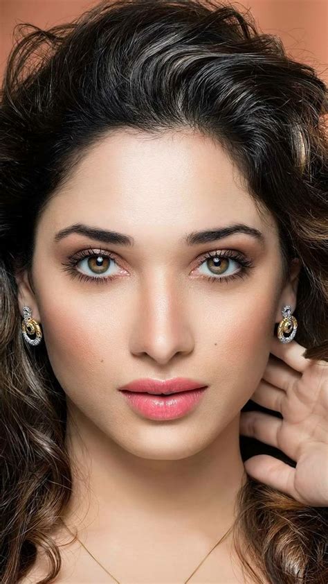 Tamanna Bhatia Face Grey Eyes Wallpaper Closeup Most Beautiful Indian