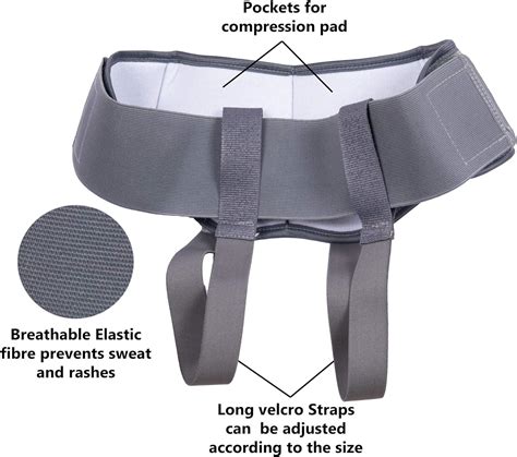 Buy Wonder Care Grey Inguinal Hernia Support Truss Brace For Single