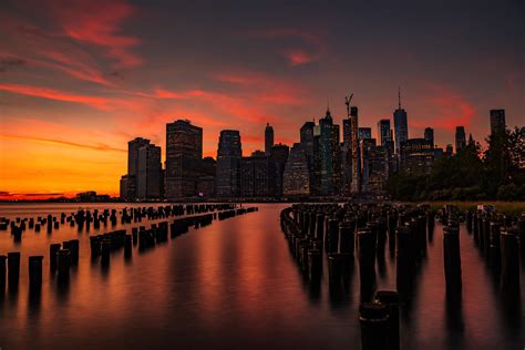 New York Sunset Wallpaper Hd Nature 4k Wallpapers Images And