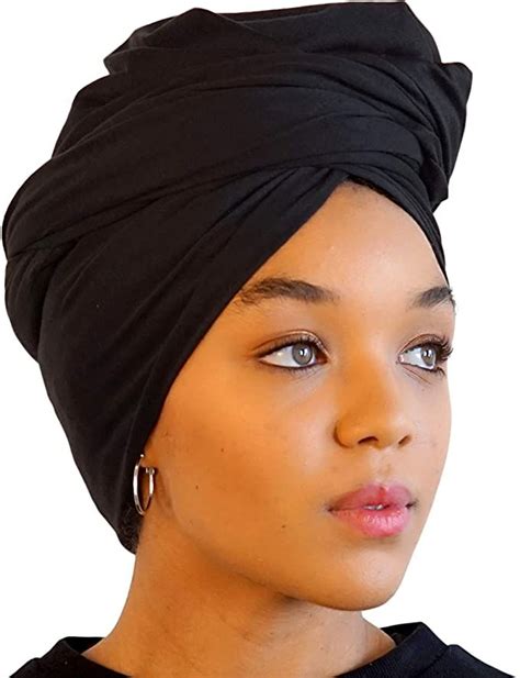 Head Wrap Scarf For Women African Hair Wraps And Stretch Jersey Long Soft And Breathable Turban