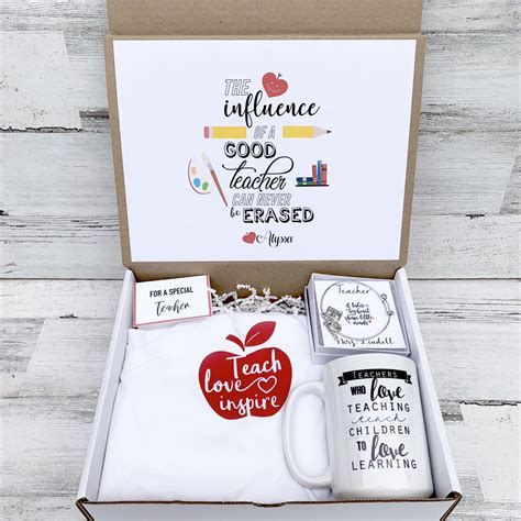 Teacher Gift Box Personalized Teacher Gift Teacher Gift Etsy