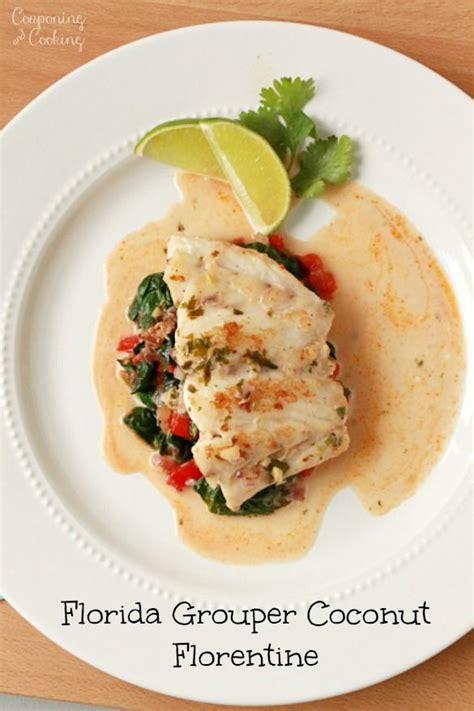 But this is fantastic food for a. Florida Grouper Coconut Florentine www.couponingncooking ...