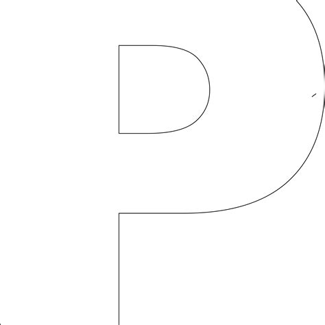 Letter P Template Printable