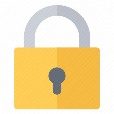 Key Lock Locked Padlock Protection Safety Secure Icon