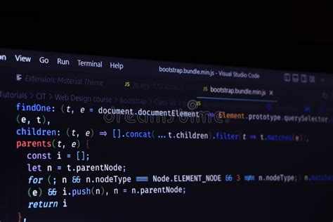 Programming Code Abstract Screen Of Software Developer Computer Script