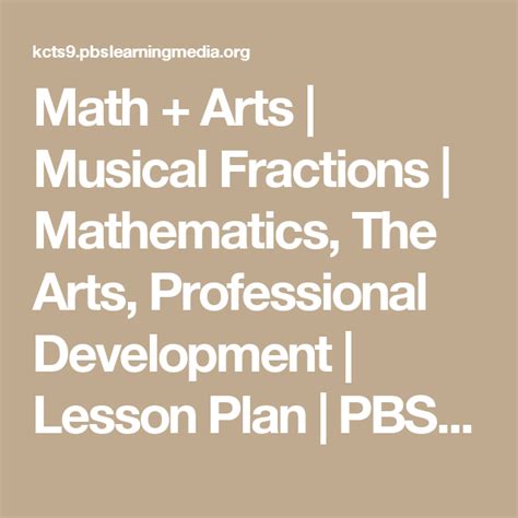 Math Arts Musical Fractions Pbs Learningmedia Fractions