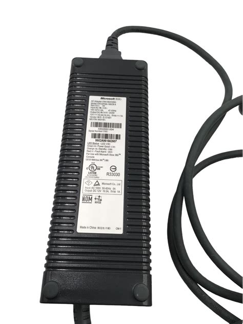 Microsoft Xbox 360 Power Supply Ac Adapter Dpsn 186cb A 203w 12v 16