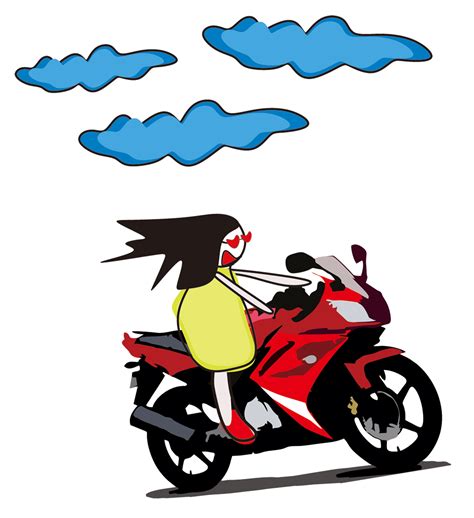 Gambar Lucu Bergerak Naik Motor Terlengkap | Display Picture Unik