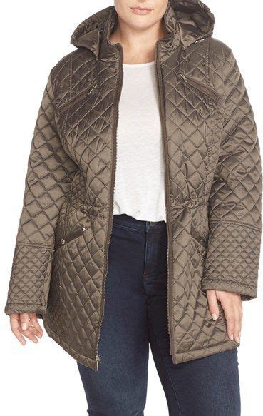 Laundry By Design Hooded Zip Front Quilted Coat Plus Size Nordstrom