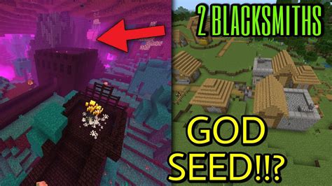 💥 Seed New Best Seed For Minecraft Bedrock 11741 2 Blacksmiths