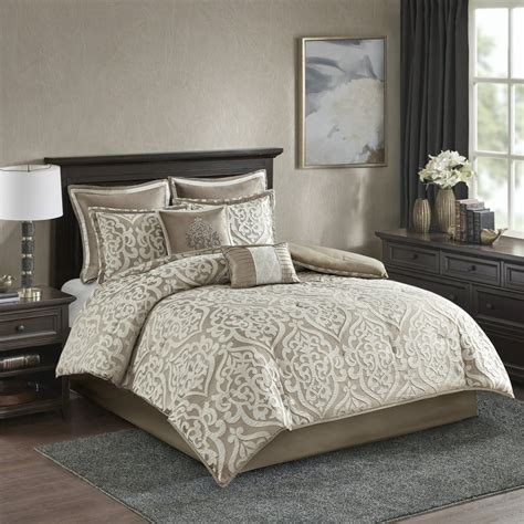Home Essence Eliot 8 Piece Luxurious Jacquard Comforter Set Walmart
