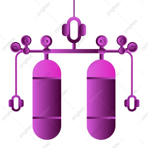 Oxygen Gas Tank Set On White Png Oxygen Cylinder Tank Png And Vector