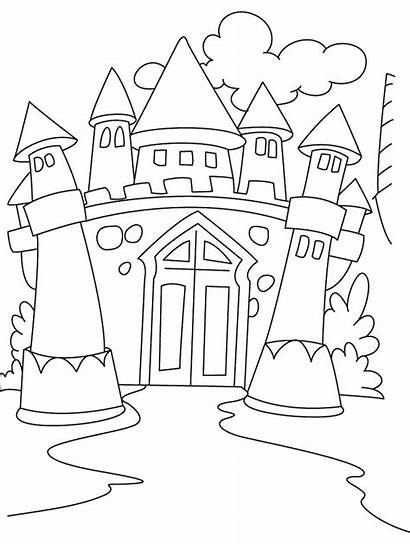 Castle Coloring Pages Sand Printable Getcolorings Pict