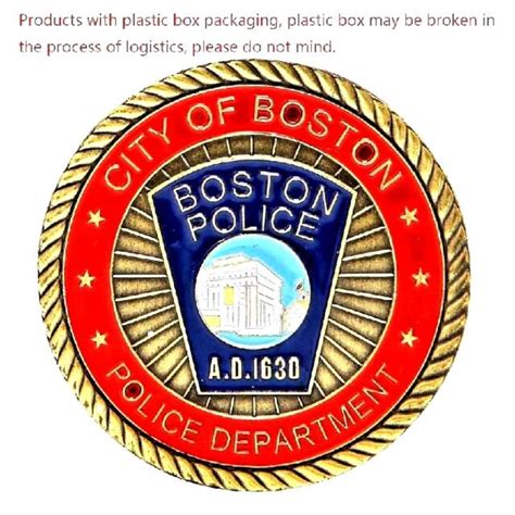 City Of Boston Police Department Challenge Coin Ebay