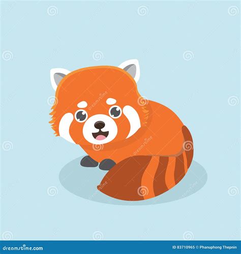 Red Panda Stock Vector Illustration Of Simple Wildlife 83710965