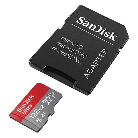 Sandisk Ultra 128gb Microsdxc A1 Class 10 Memory Card Adapter