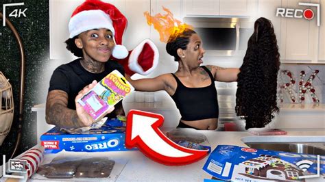 Epic Itching Powder In Girlfriend Christmas Hat Prank Hilarious 😳 Youtube