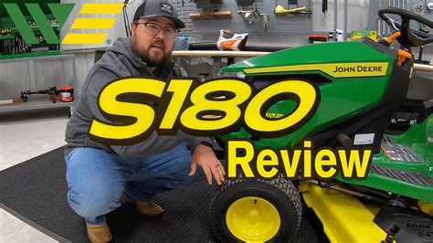 2021 John Deere S180 Riding Lawn Tractor Mower Review And Walkaround