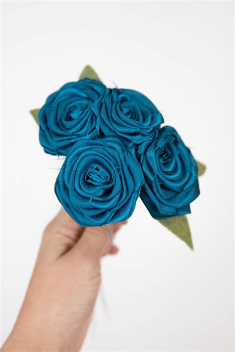 Wayfair.com has been visited by 1m+ users in the past month Teal Flowers, 3x Dark Teal Handmade Flowers, Blue Green ...