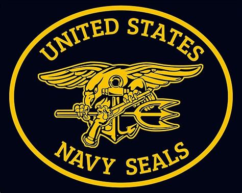 Us Navy Seals Logo Seal Poster By Wikingershirts Redbubble