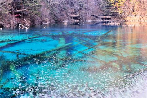 Five Color Lake 五花海 In Jiuzhai Valley 九寨沟 Wonders Of The World