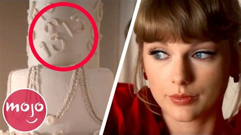 Top 10 Small Details You Missed In Taylor Swifts Music Cda