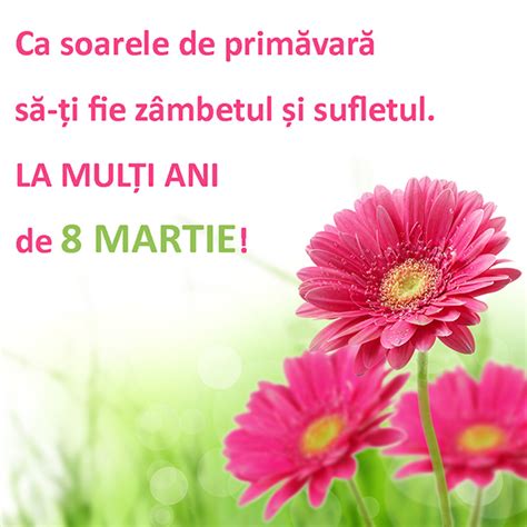 În prezent 8 martie este un prilej de bucurie şi răsfăţ pentru toate femeile, care primesc flori şi ziua de 8 martie este ziua feminității, a frumuseții, a dragostei, ziua în care femeia este în centrul atenției. Mesaje Statusuri si Citate: MESAJE DE 8 MARTIE- URĂRI pentru surori