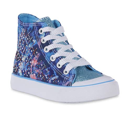 Piper Girls Donna High Top Blue Sneaker Shoes Baby And Kids Shoes