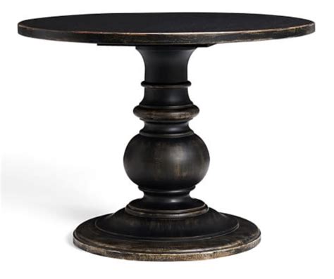 Dawson Round Wood Pedestal Table In 2020 Pedestal Side Table Side