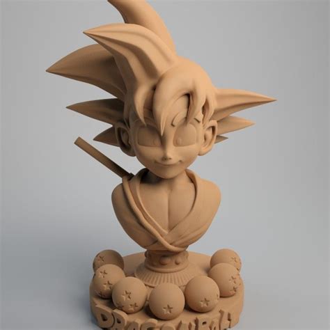 Dragon Ball Goku 3d Printed Model Stl 3d Printing Models Escultura