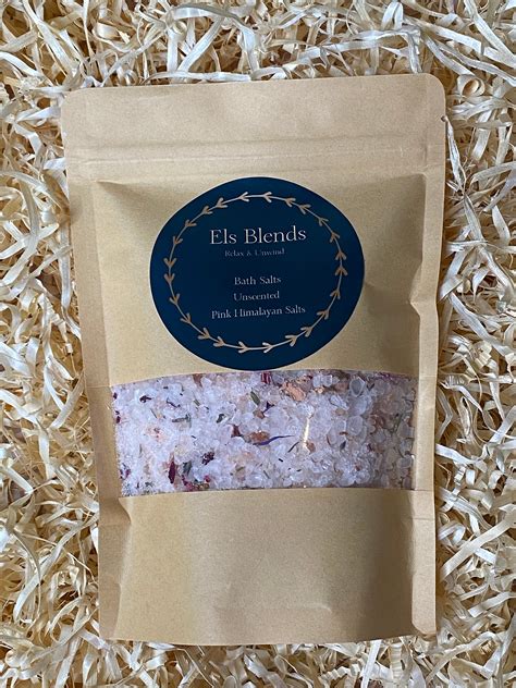 Handcrafted Luxury Bath Salts Unscented Pink Himalayan Etsy