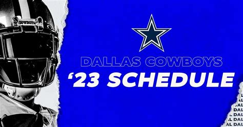 Dallas Cowboys 2023 Schedule Released In Case You Missed It