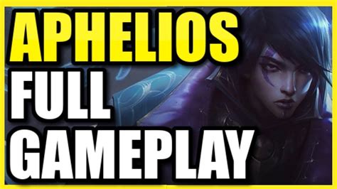 Worlds First Aphelios Gameplay New Champion Full Gameplay Of