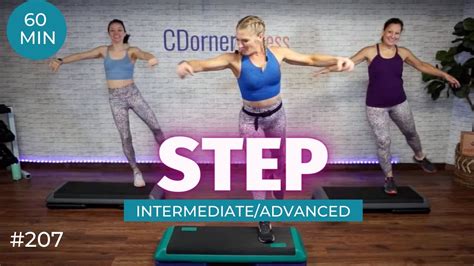 Intermediate To Advanced Step Aerobics Workout Cardio Step Youtube