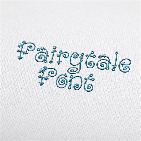 Fairytale Machine Embroidery Design Fonts Download