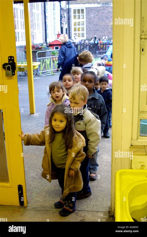 Nursery Children Arriving School Hi Res Stock Photography And Images