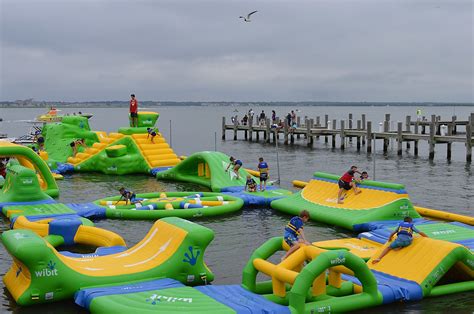 Inflatable Water Park In Ocean City A Cool Way To Cool Off