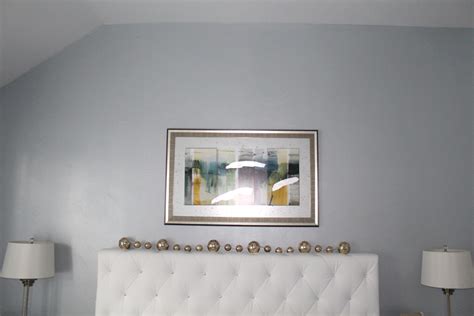 Silver And Blue Metallic Paint On Accent Wall Frisco Faux