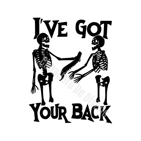 I Ve Got Your Back Svg Skeleton Svg Skull Svg Etsy Australia