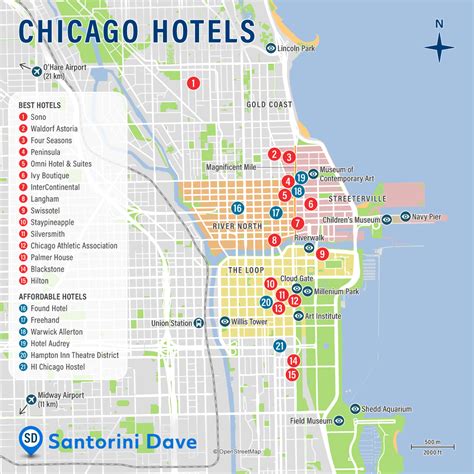 Map Of Downtown Chicago Hotels And Attractions Sjsu Spring 2024