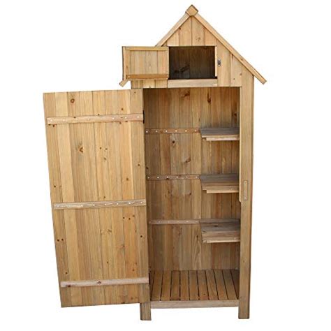 Oneverybaby Fir Wood Arrow Shed With Single Door Wooden Garden Shed